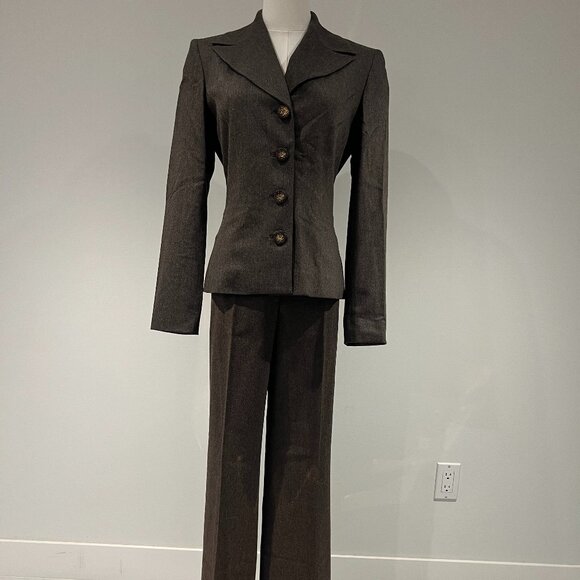 Etcetera Pants - Etcetera Brown Suit